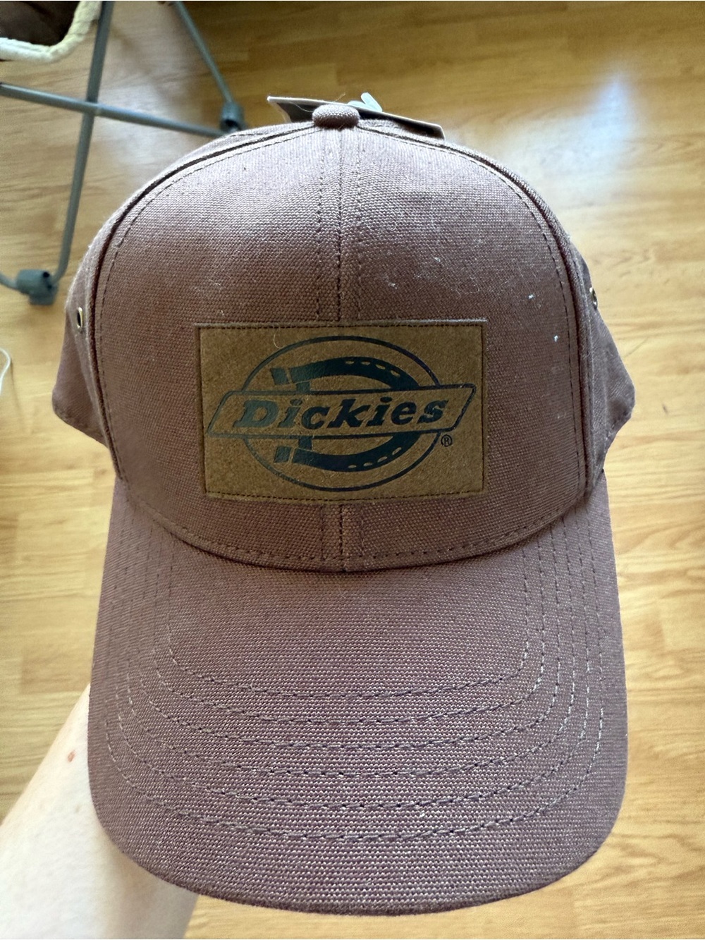 NWT Dickies Brown Canvas Patch Hat
